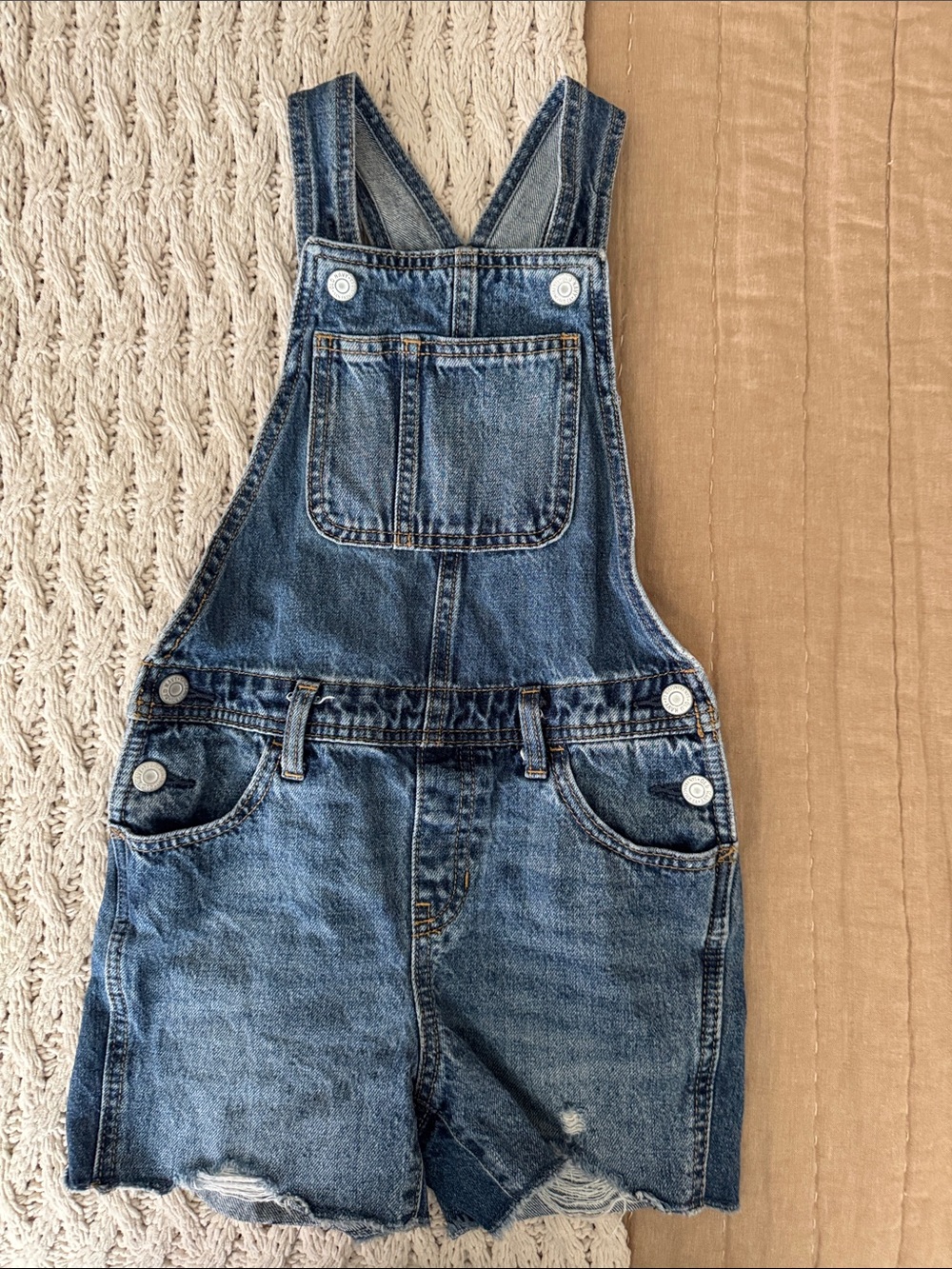 Old Navy Denim Blue Kids Short Overalls